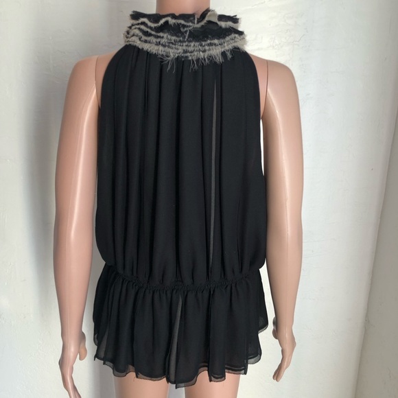 Neiman Marcus For Target Robert Rodriguez Ruffled Sleeveless Top Women’s Size L - Picture 2 of 16
